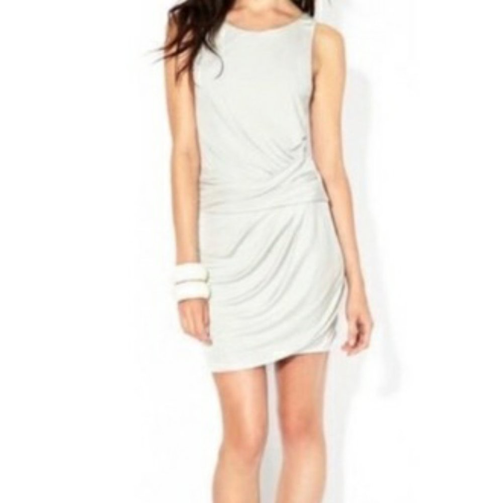 Theory Silk Cream/Silver Dress, Sz. M